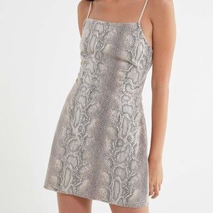 Urban Outfitters Snake Print Mini Dress